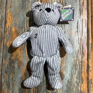 🔥⚾️ NWT Vintage 1999 Salvino's Bamm Beanos N.Y. Yankees #2 Jeter 8" Plush Bear